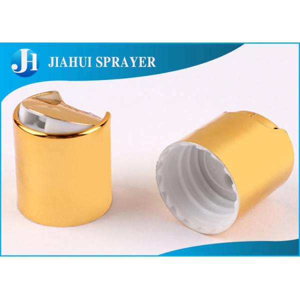 Aluminum Plastic Cosmetic Bottle Caps / Commercial Shampoo Bottle Cap Eco - Friendly