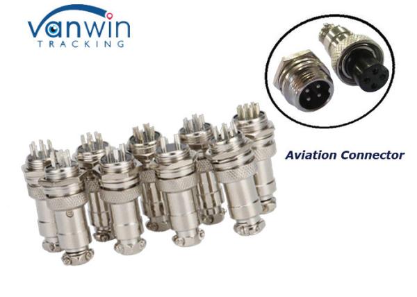 Pin fêmea do conector macho 4 da aviação do adaptador de tomada do monitor das câmeras do veículo do carro