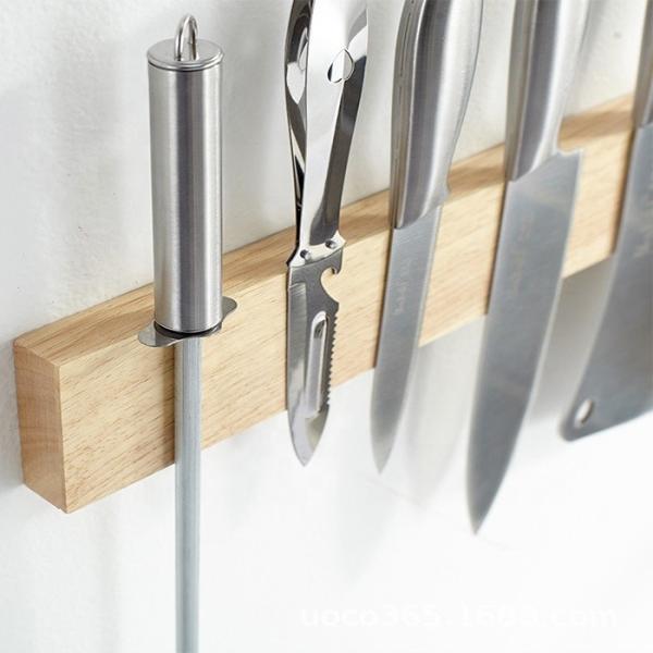 Cadeira de fita magnética de madeira Porta de faca magnética Sucção magnética Hang Lever Acessório de cozinha