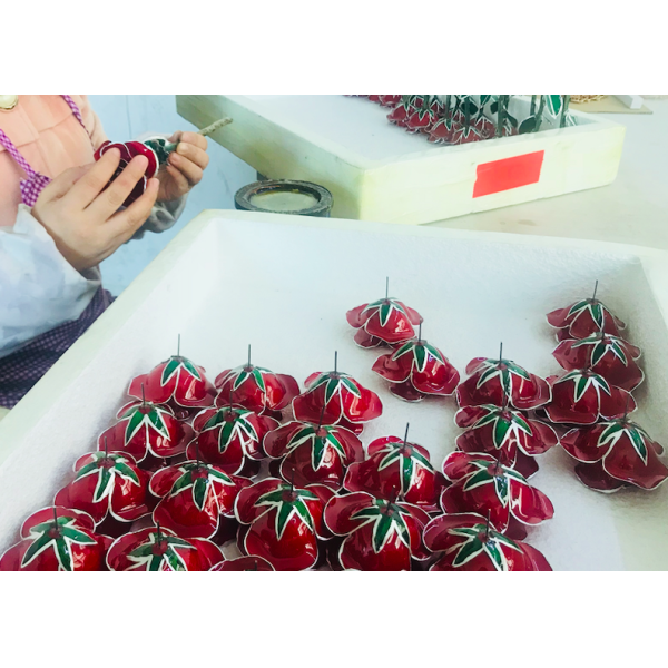 High Quality Gold Trimmed Rose Preserved Flower Beautiful Handmade Gifts for Woman