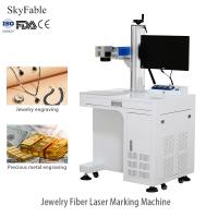 Machine de marquage au laser en fibre de l'or et de l'argent pour bijoux, graveuse au laser de haute précision sans contact