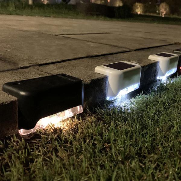 300lm Luminous Flux Solar Deck Step Railing Stairs Lights for Outdoor Garden Lighting