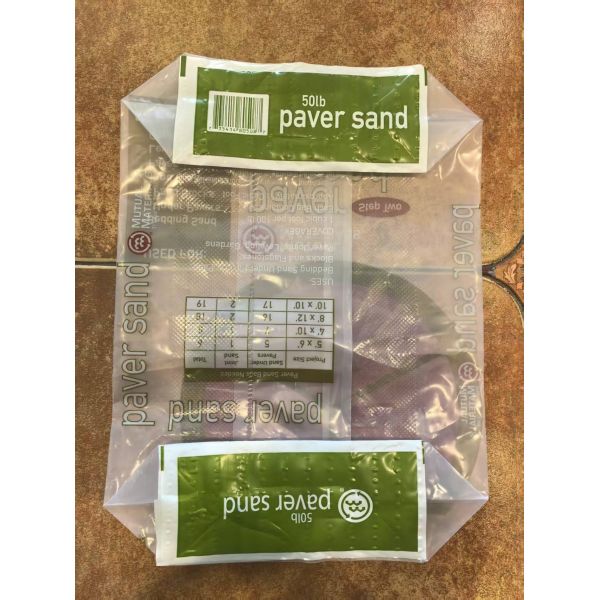 Labyrinth breathable Heavy Duty PE Valve Bags with Center Seam for 50LB 22.7kg Paver Sand