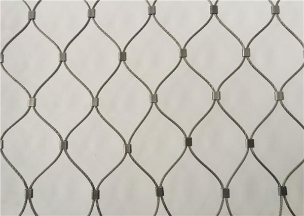 Stainless Steel 2mm 60x60mm Wire Rope Mesh