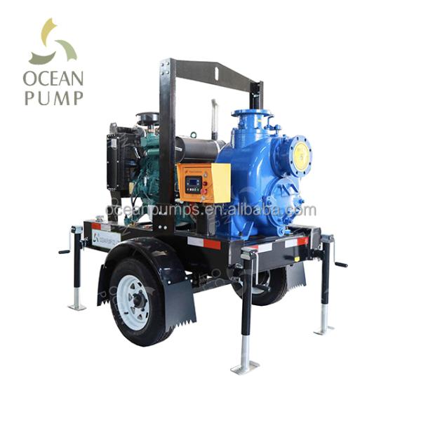 Good Quality Self Priming Pump With Diesel Engine Dry Priming Sewage Pump