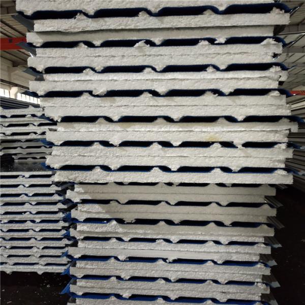 manufactured prefab home 30mm silver paper eps sandwich roof panels with 0.476mm for roof