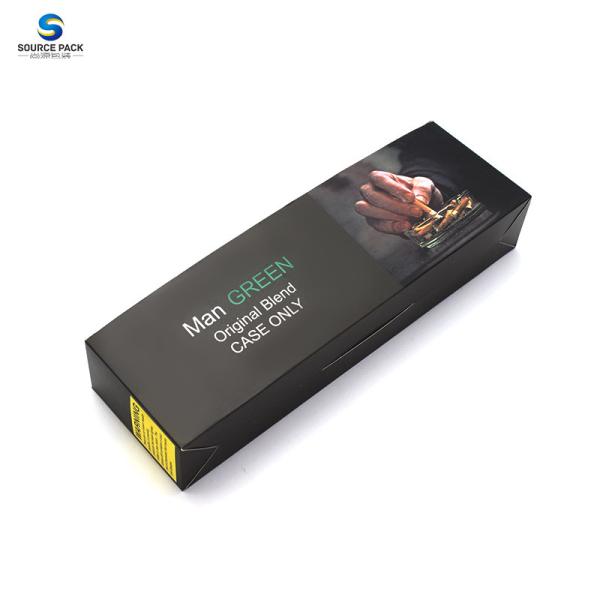 Eco Friendly Custom Flip Top Cigarette Boxes Empty Smoking Cigars Tobacco Boxes