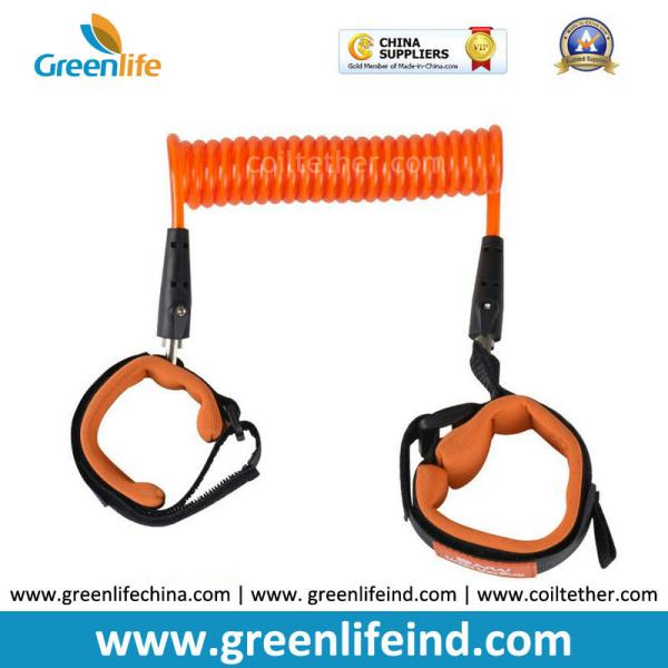 Hot Selling Transparent Orange 1.5M Spring Coiled Baby Toddler Anti-lost Harness