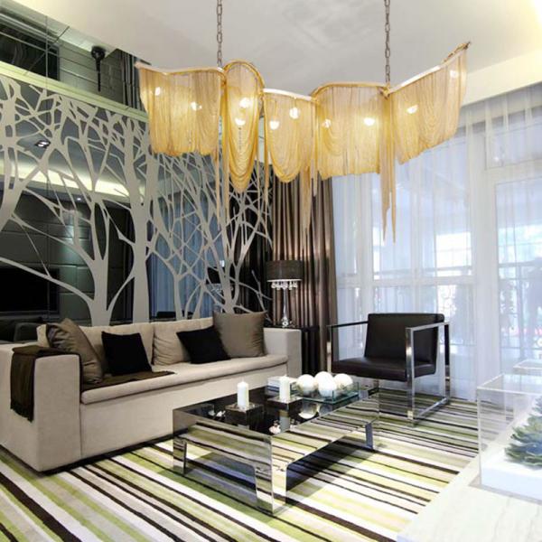 Metal chain chandelier hanging chain light fixtures for indoor home lighting (WH-CC-05)