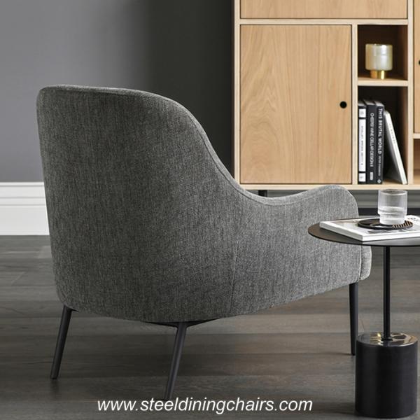 Study Studio Nordic 900mm 760mm Stainless Steel Leg Dining Chairs