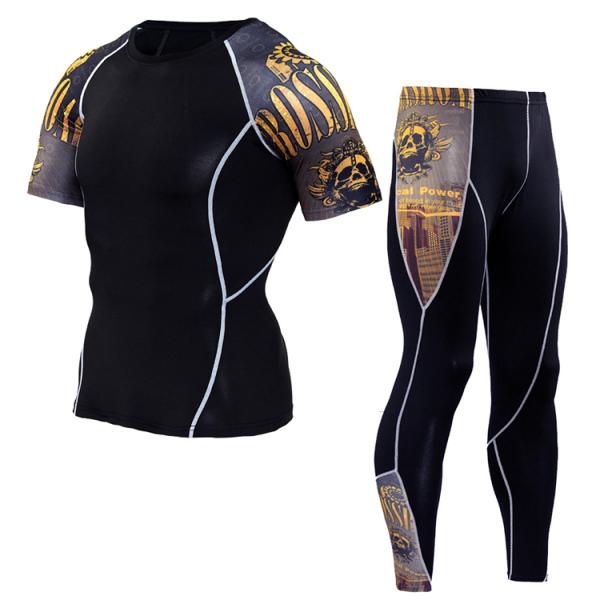 Quick Dry Plus Size Compression Tight Suit Sports Men Clothing