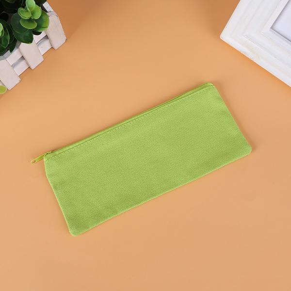 Customized Logo Print Canvas Pencil Bag for Customer Requirements