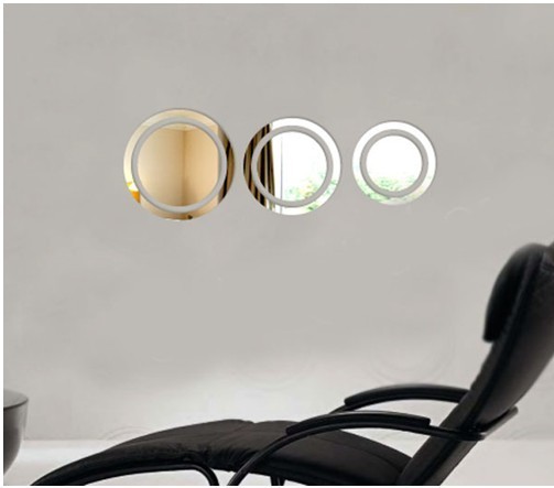 Non-toxic CM-031 Removable Acrylic Wall Mirror Sticker for Home Decoration