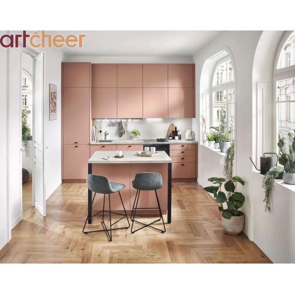 Eco-Friendly Modular Kitchen Cabinet with 5-Year Warranty and Customizable Design