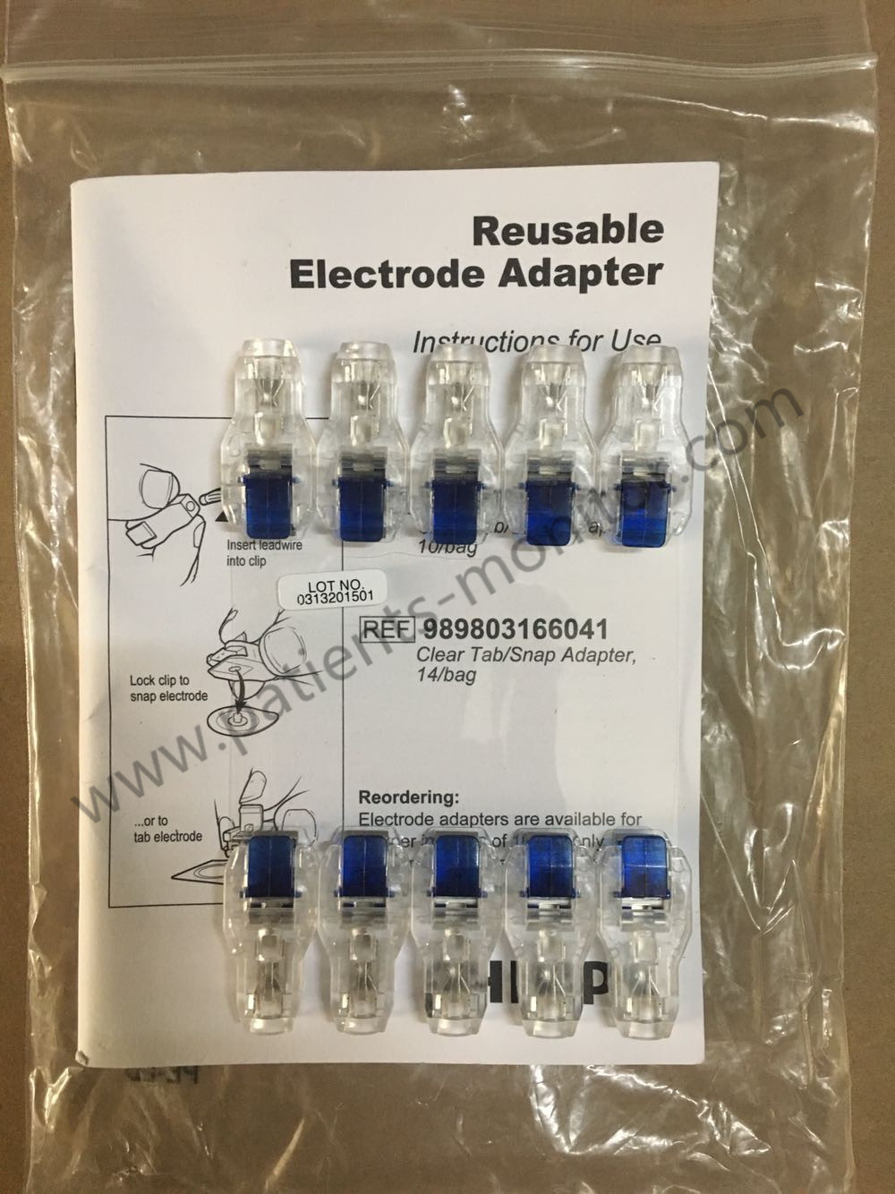 Платы переходника электрода PHiliph 989803166031 запасной части ECG Ref переходника многоразовой ясной щелчковый