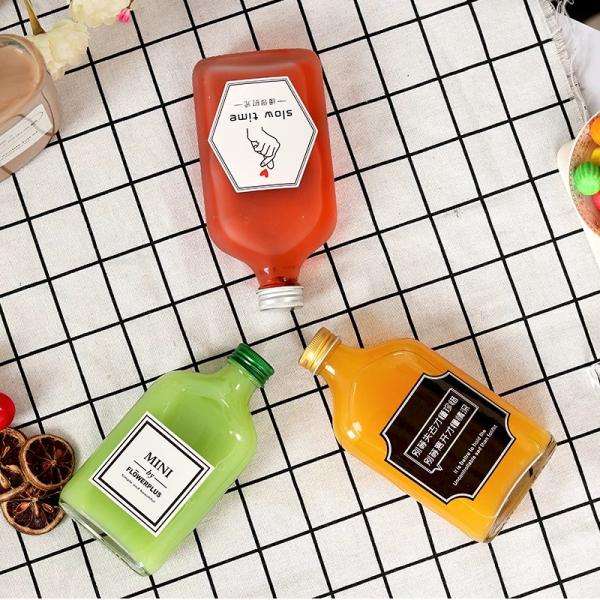 Многоразовое стеклянное соковое стекло с крышкой, высококачественный фруктовый сок