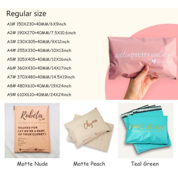 Biodegradable Wholesale Sustainable Custom Printed BIO Logo ECO Pack Mailers Pla Packaging Bag For Clothing