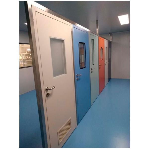 Современные полимерные стальные двери для чистых помещений с двойным стеклом