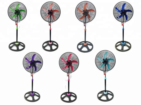 Air Cooling 18 Inch Industrial Electric Stand Fan With Round Base
