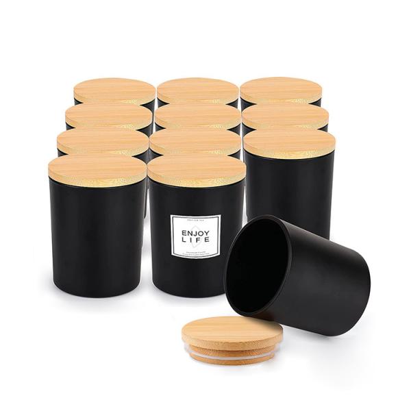 Bamboo Candle Jar Lid - Eco-Friendly Wooden Cap with Airtight Seal