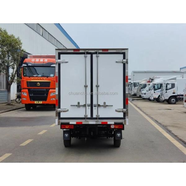 Customized Frozen Meat Delivery Trucks 4.2m Pure Electric Refrigerated Truck