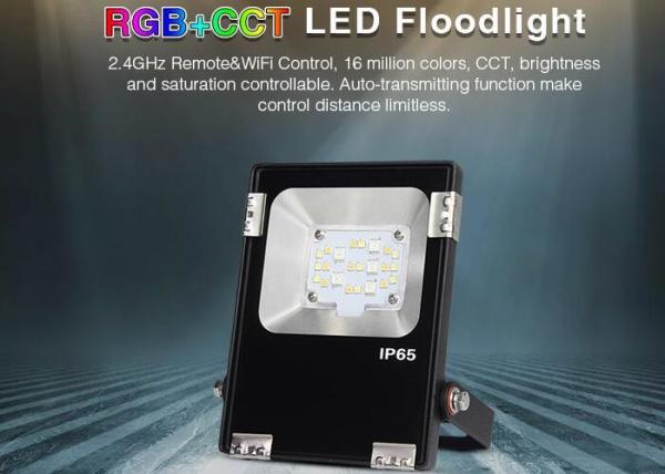 Milight Wifi IP65 10W RGB+CCT LED Floodlight 2.4G RGB and CCT adjustable dual white 3000k 6000k LED outdoor light