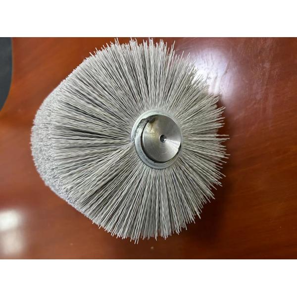 OEM ODM Nylon Abrasive Wire Roller Brush For Steel Plate Cleaning