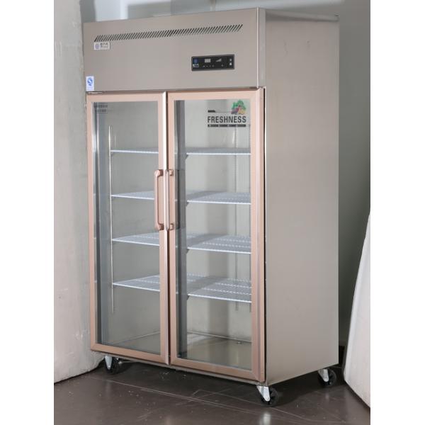 220V Double Door Fridge Freezer Commercial 1.2m Double Temperature