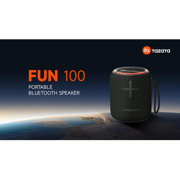 TAZATA FUN 100 60HZ-20KHZ Bluetooth Wireless Speaker With IPX7 Waterproof / TWS Pairing