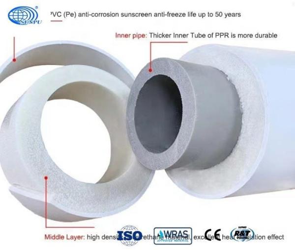 Odor Free PPR PVC Pipe Insulated Hot Water Pipe Underground