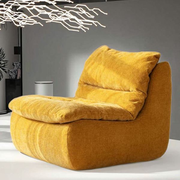 Modern Convertible Extendable Single Seat Sofa Set Synthetic Fabric Sponge Filling for Home Furniture Villa Living Room School