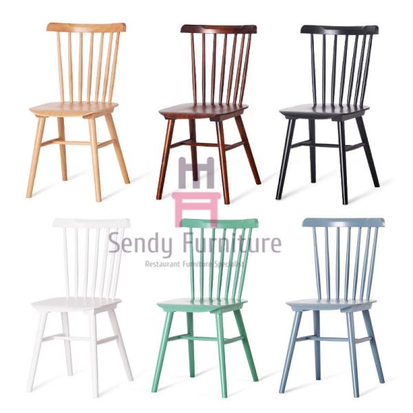 Ресторан задней части окна грецкого ореха деревянный предводительствует стул Виндзора американца твердой древесины