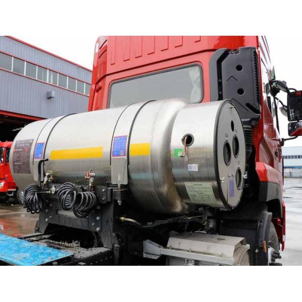 Modelo de camión de cabeza de tractor de remolque Dongfeng 6x4 GNL CNG camión de tractor con pantalla táctil