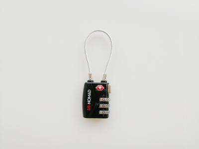 3 Dial TSA Approved Cable Locks TSA 719 63g For Suitcase / Travel Luggage
