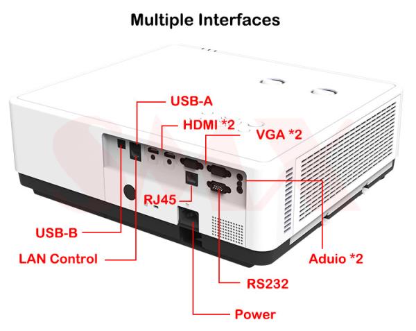 3LCD 6000Lumen Short Throw Laser Projector for Immersive Projection