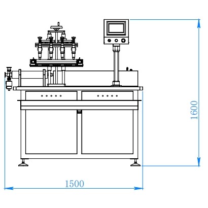 Automatic Inline Multy Heads Horizontal Piston Filling Equipment System Volumetric Servo Driven