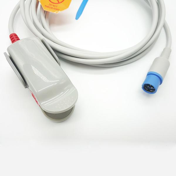 Adult 7 Pin TPU Siemens Drager Spo2 Sensor 3.0m Length