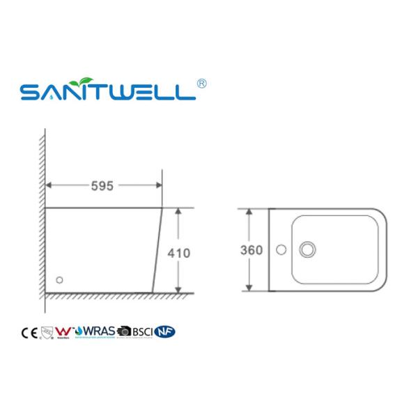 Керамический пол - установил тип вытянутый биде шара стиль поливы чистки собственной личности