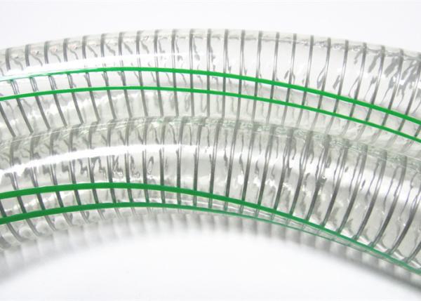 1 Inch Clear PVC Hose With Steel Wire Reinforced For Discharge Water Pipe