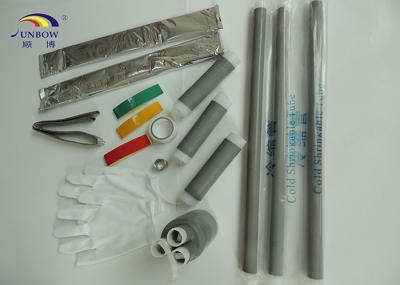 Cold Shrink Cable Accessories Joint Kits 1 - 36 kV For Connector Insulation