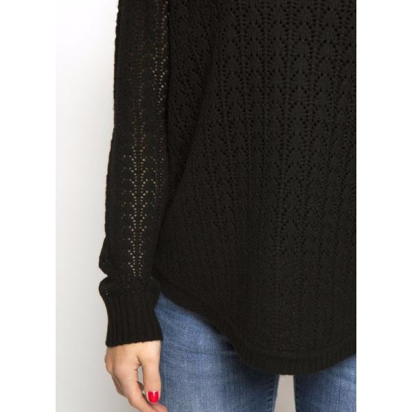 Women's 4% cashmere/20% lambswool/20% cotton/33% viscose/23% nylon knitted pullover sweater