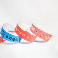 Pulseras de papel de colores de código de barras duraderas, pulseras de Tyvek personalizadas impresas