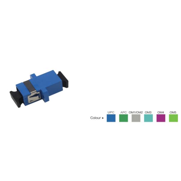 Переходник/муфта оптического волокна SC UPC SX с фланцом