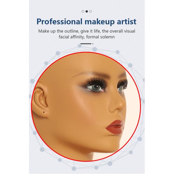 Fashionable Full Bust Pvc Shoulder Mannequin Head African American Face