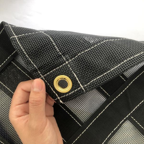 Durable 30%PVC+70%Polyester PVC Mesh Fabric Lightweight 0.3-0.5mm for Outdoor Use SGS REACH ROHS CE Certified