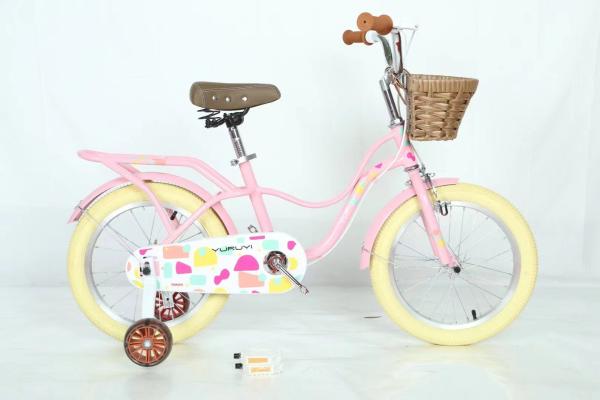12 16 20 Inch Steel Frame Bicycle Children Cycling Kids Pedal Bike Single Speed Gears