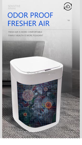 New Trends Smart Waste Bins 17.5l Sensor Smart Garbage Cans Automatic Trash Can With Auto Bag Changing