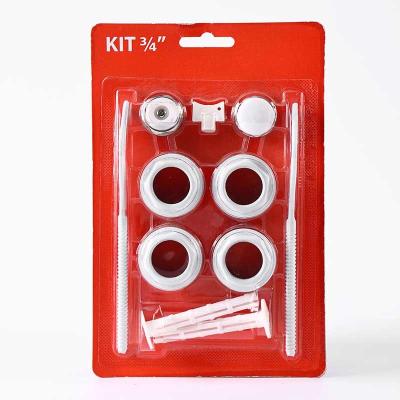 HVAC Systems Radiator connection accessories 3/4 inch 11 pcs Radiator blister Mounting Kit