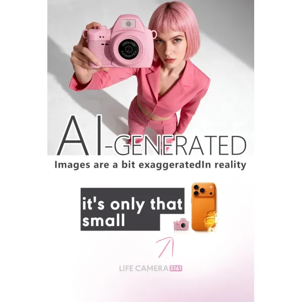 Mini Camera 1440p 2K HD Video Recording S161 Portable kids Cam DV Video Recorder With Lamp