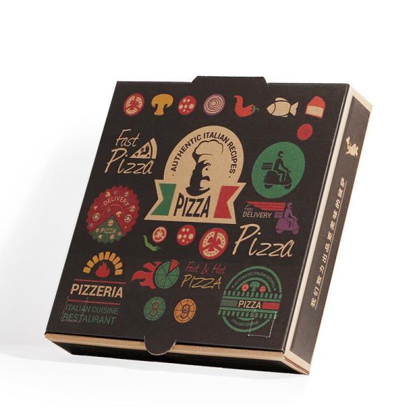 Emballage alimentaire Carton de 14 pouces Boîtes de pizza Emballage individuel Mat lamination